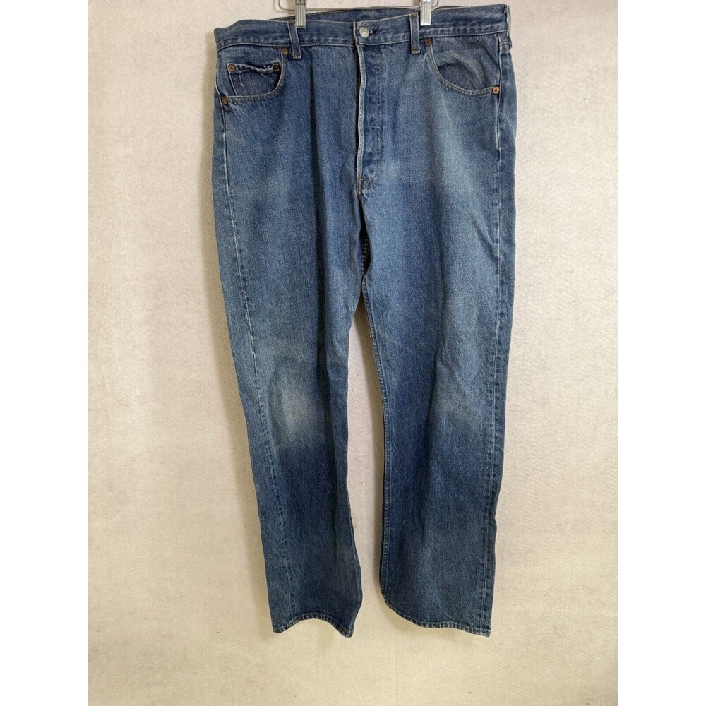 Levi's 501 Medium Wash Button Fly Original Fit Straight Leg Jeans sz 36x30